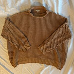 American Eagle Outfitters Tan Crewneck Sweater